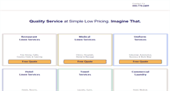 Desktop Screenshot of linenservice.com